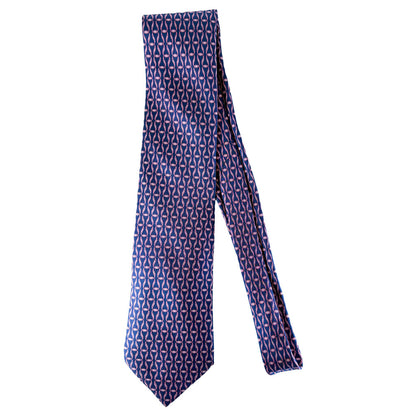 Hermes Pink Ribbon Silk Tie