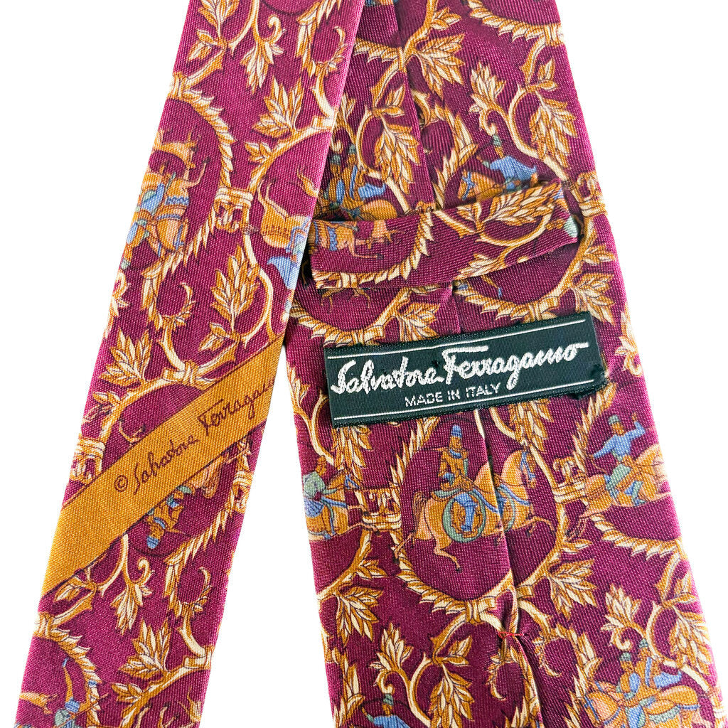 Salvatore Ferragamo Medival Hunt Silk Tie