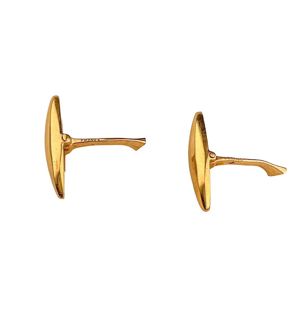 18K Gold Bvlgari Cufflink Stems
