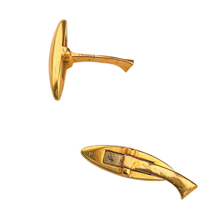 18K Gold Bvlgari Cufflink Stems