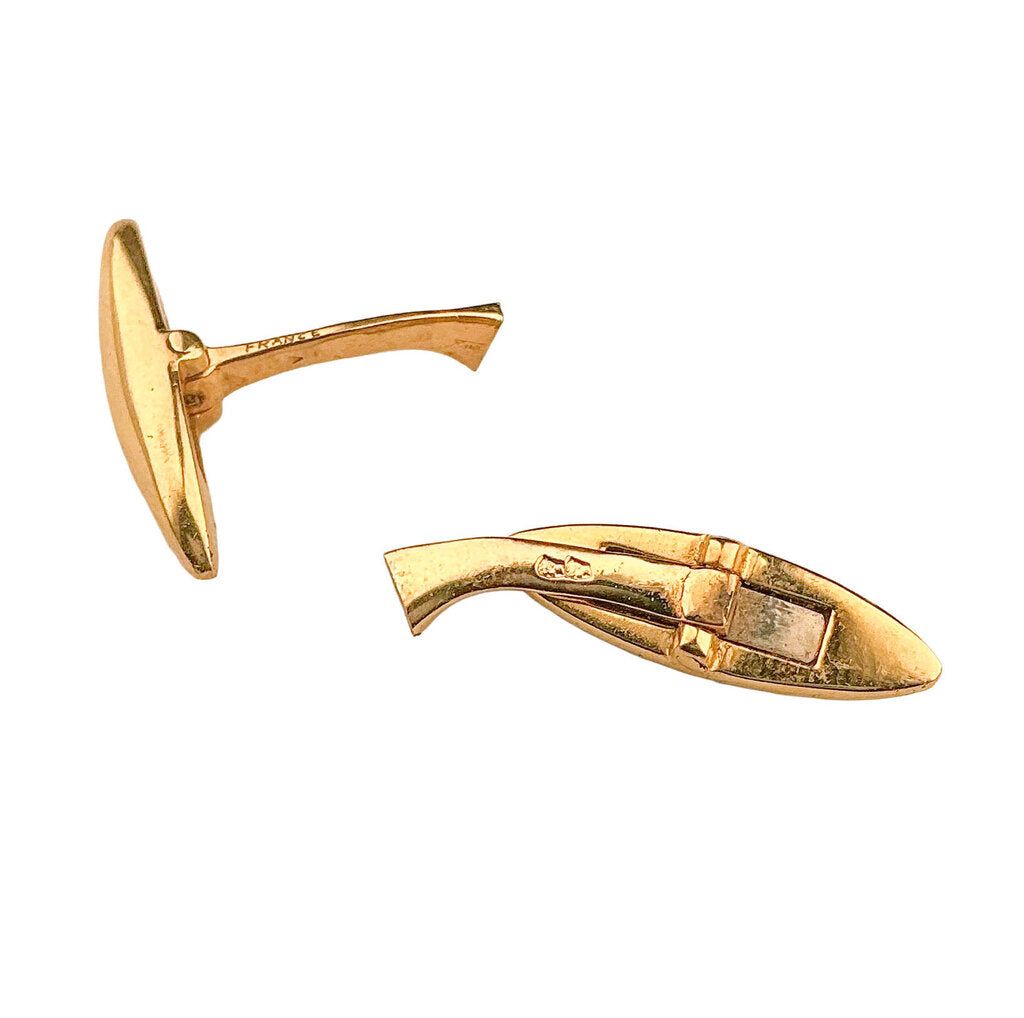 18K Gold Bvlgari Cufflink Stems