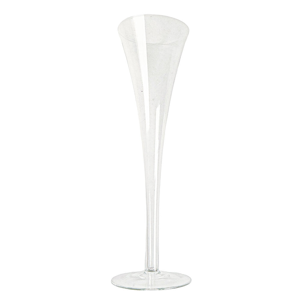 8 PC Tiffany & Co Trumpet Crystal Hollow Stem Champagne Flutes
