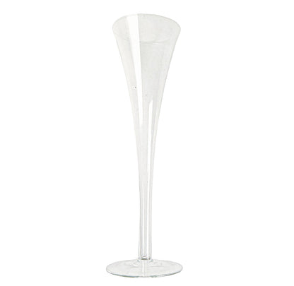 8 PC Tiffany & Co Trumpet Crystal Hollow Stem Champagne Flutes