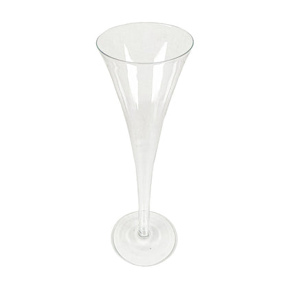 8 PC Tiffany & Co Trumpet Crystal Hollow Stem Champagne Flutes