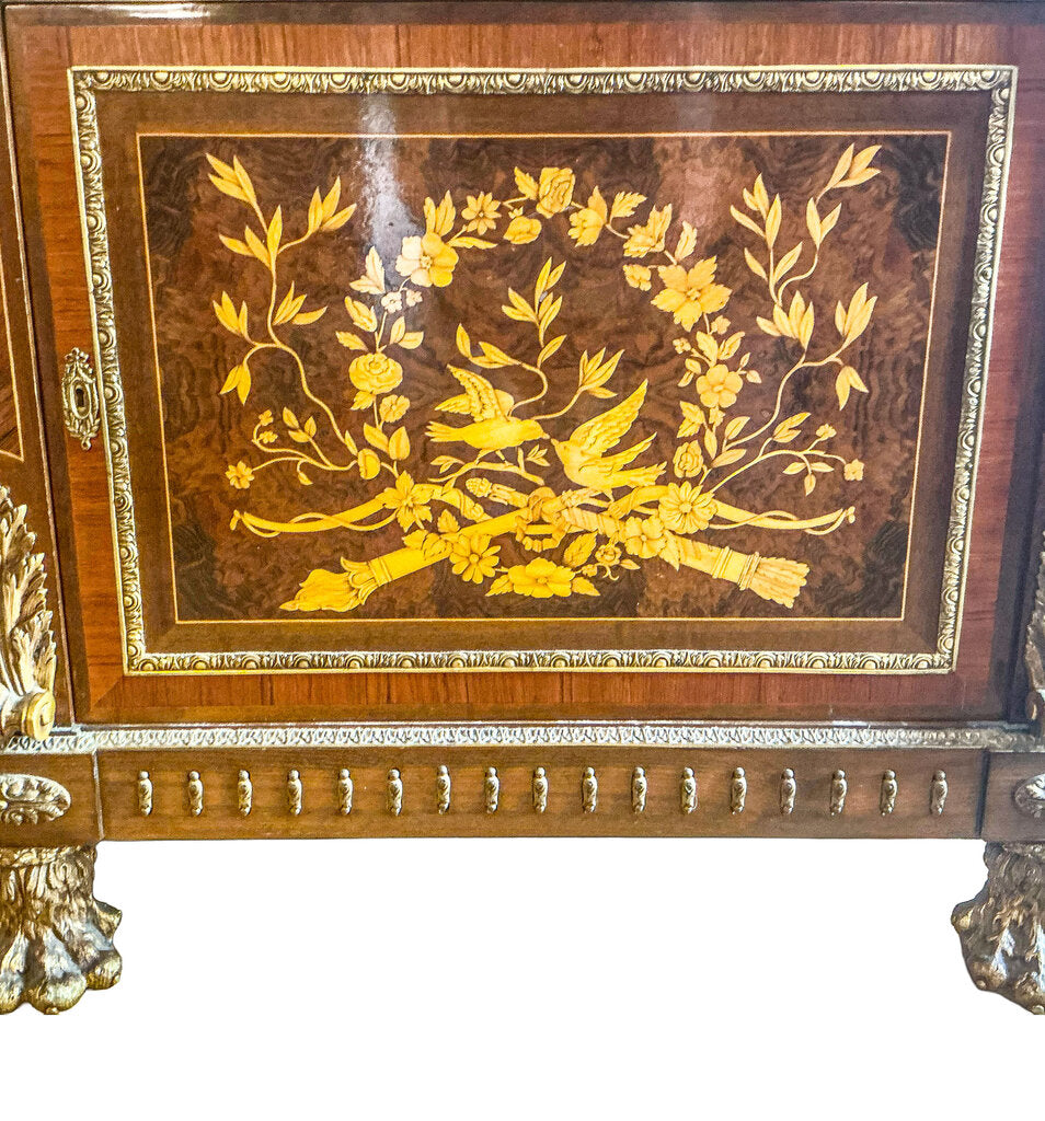 Louis XVI Style Marble Topped Commode. Early 20thc.