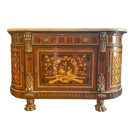 Louis XVI Style Marble Topped Commode. Early 20thc.