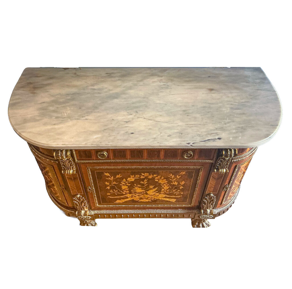 Louis XVI Style Marble Topped Commode. Early 20thc.