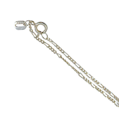 Vntg Sterling Silver Articulated Fish Pendant Necklace