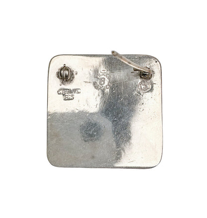 Bernice Goodspeed Taxco Mexico Modernist Sterling/Enamel Brooch
