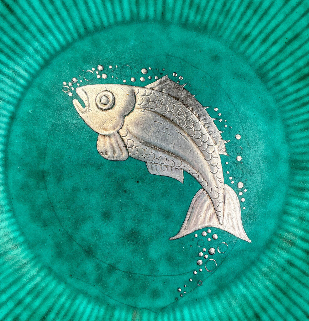 Gustavsburg Argenta W. Kage Fish Motif Dish 6"