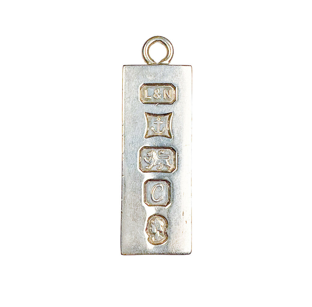 Vintage Silver Jubilee Ingot Pendant
