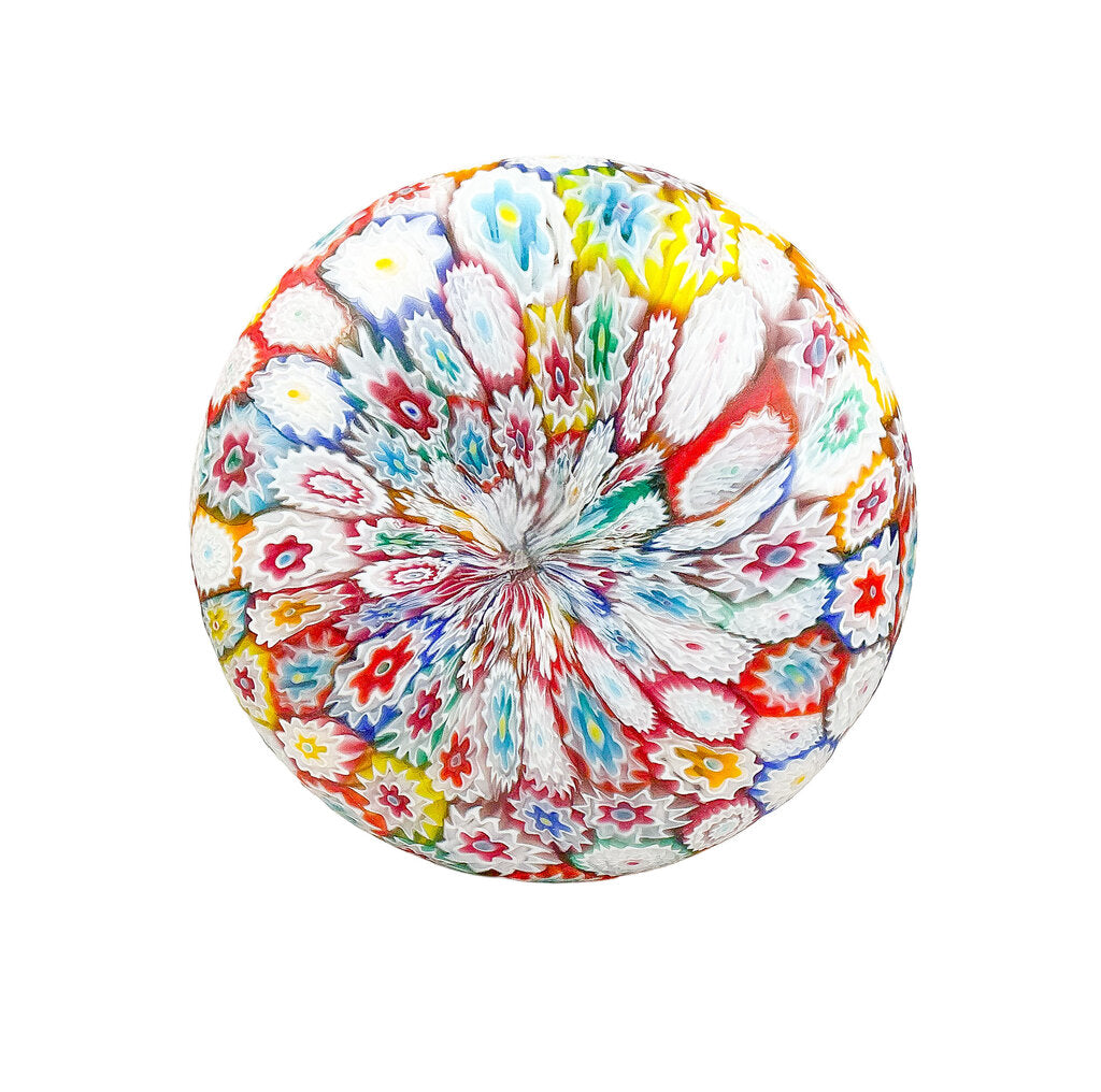 Murano Style Millefiori Art Glass Vase