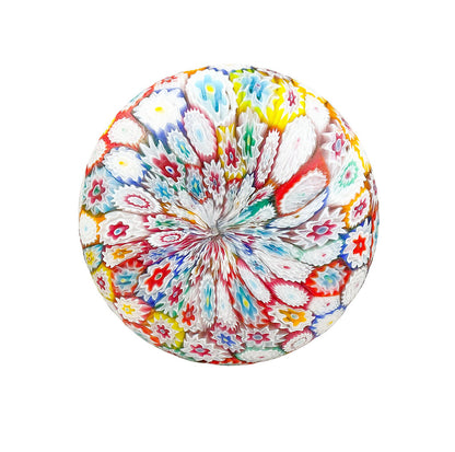 Murano Style Millefiori Art Glass Vase