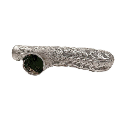 Antq Silver Plate T-Shaped Walking Stick Handle