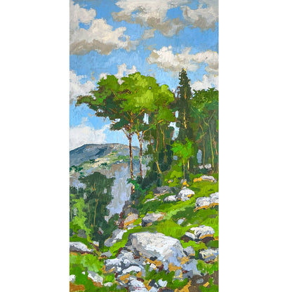 M.E. Miller. Shenandoah Valley of Virginia.Oil on Masonite.