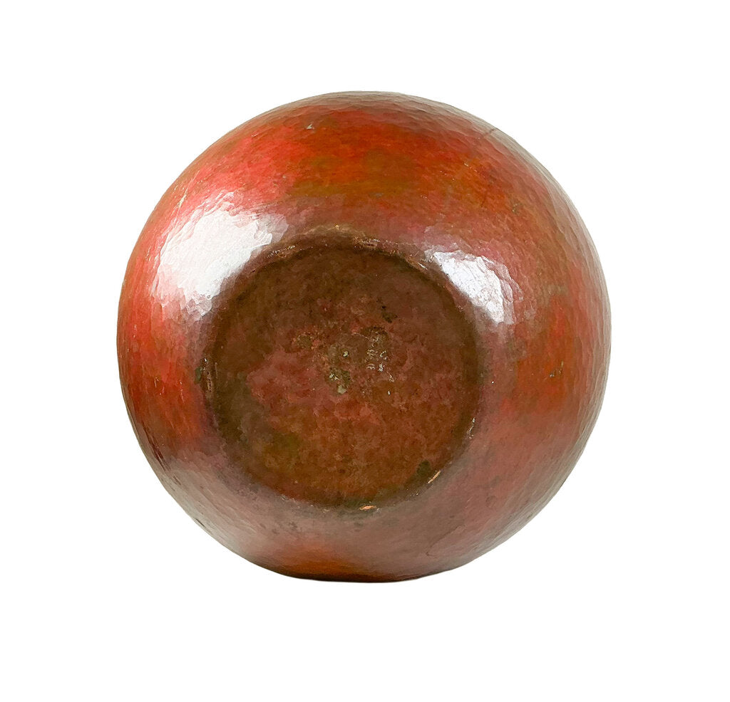 Hammered Oval Copper Vase c.1970s