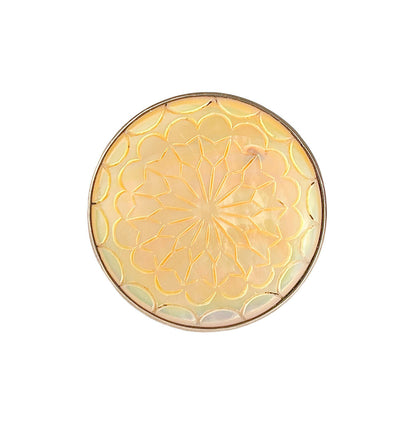 MOP & Sterling Silver Ring, Adjustable