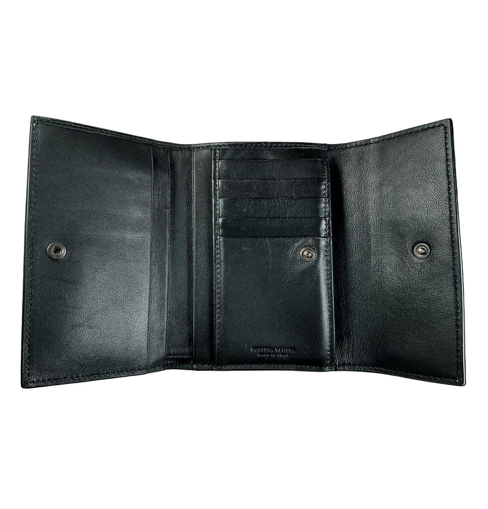 Bottega Veneta Intrecciato Flap Wallet