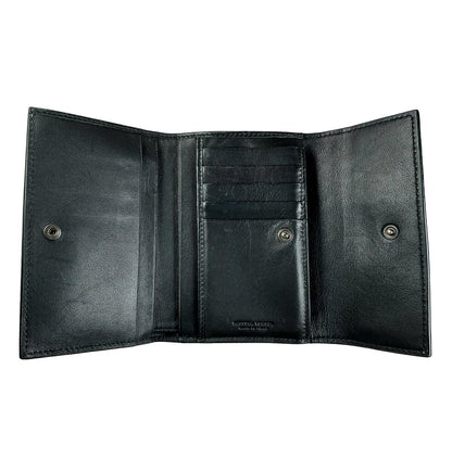 Bottega Veneta Intrecciato Flap Wallet