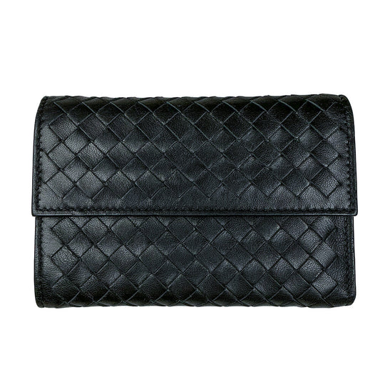 Bottega Veneta Intrecciato Flap Wallet