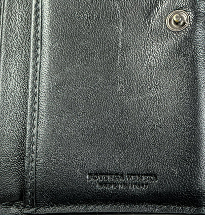 Bottega Veneta Intrecciato Flap Wallet