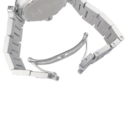 Cartier Pasha C Big Date Pink Dial Stainless Steel Wristwatch