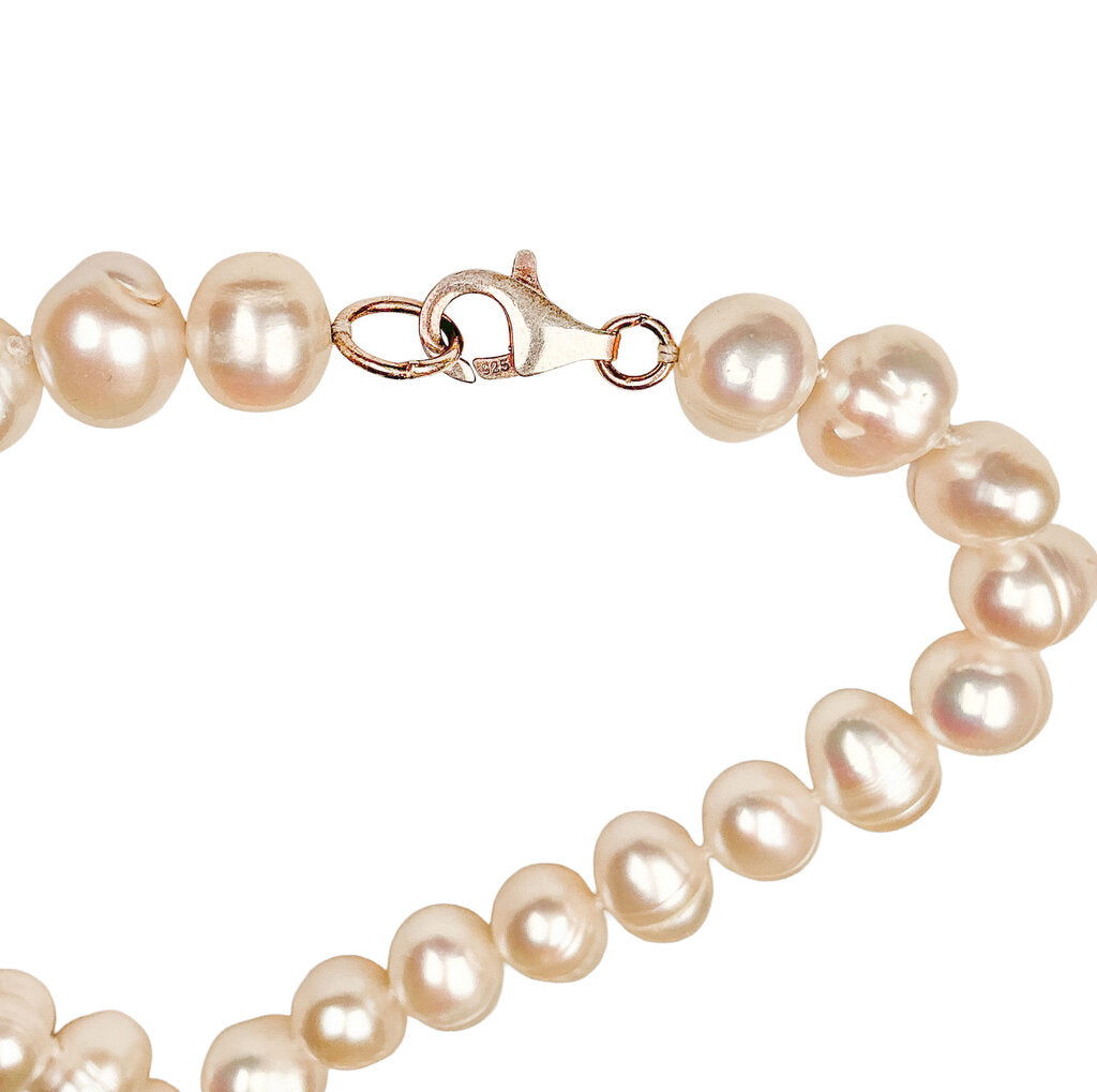 Knotted Freshwater Pearl Rope Necklace