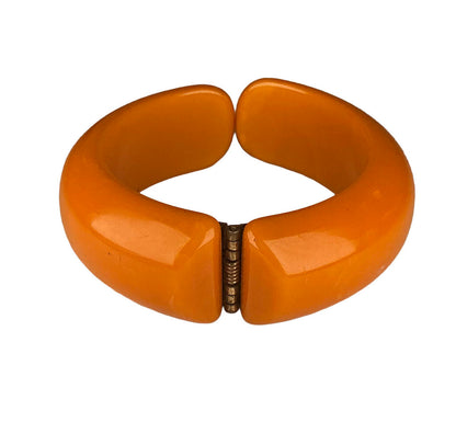 Bakelite Butterscotch Hinged Bracelet