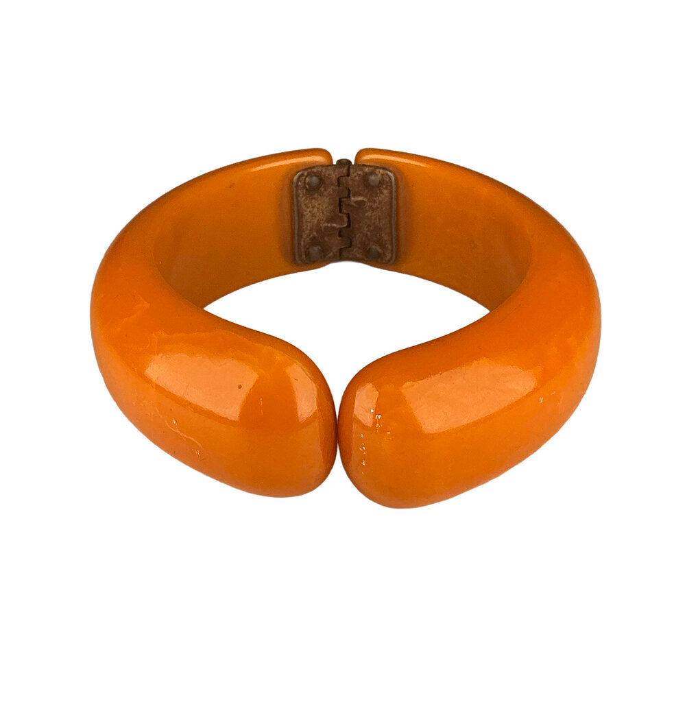 Bakelite Butterscotch Hinged Bracelet