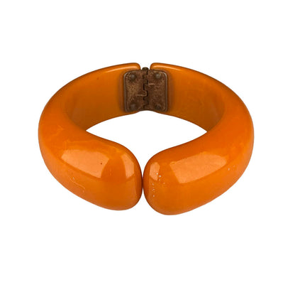Bakelite Butterscotch Hinged Bracelet