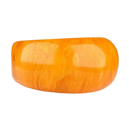 Bakelite Marbled Butterscotch Hinged Bracelet