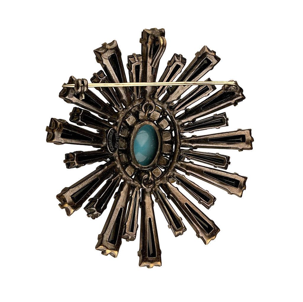 Vintage Scheiner of NY Tiered Starburst Ruffle Brooch