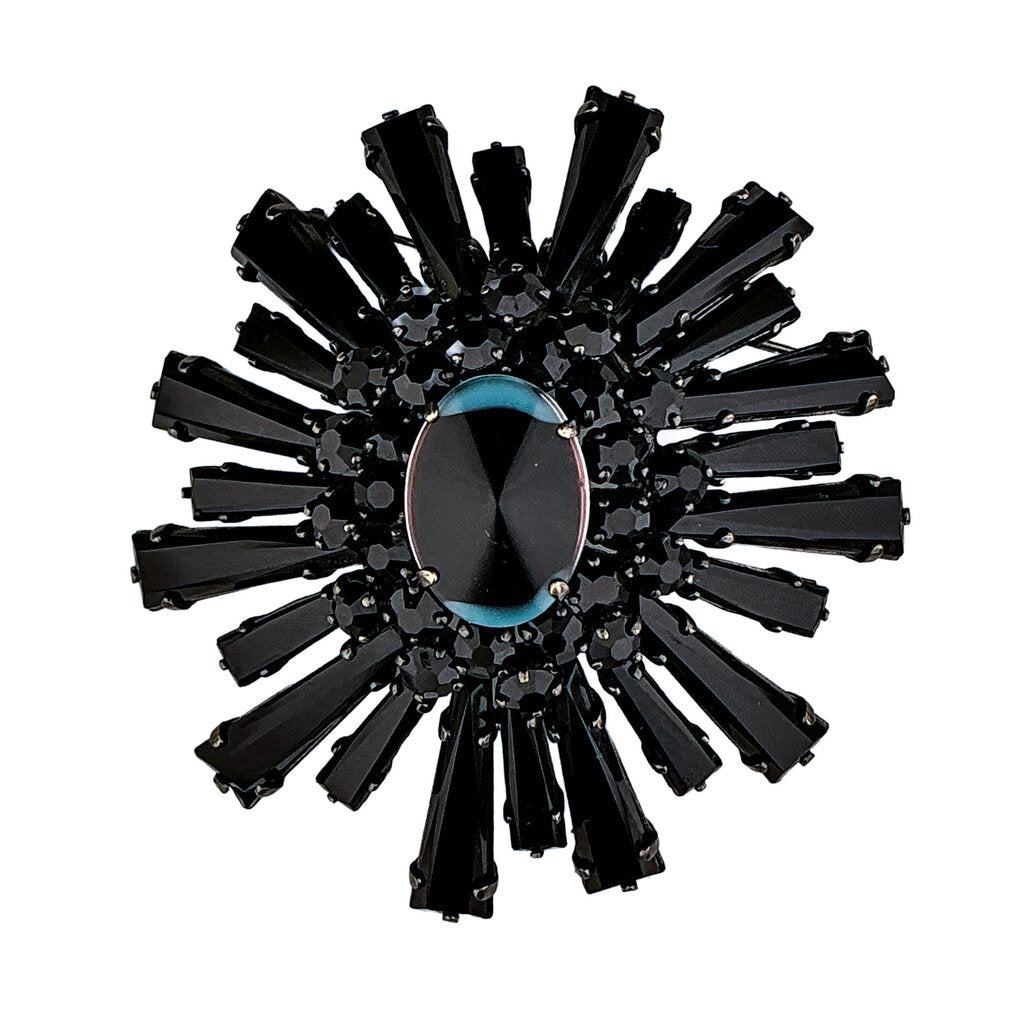 Vintage Scheiner of NY Tiered Starburst Ruffle Brooch