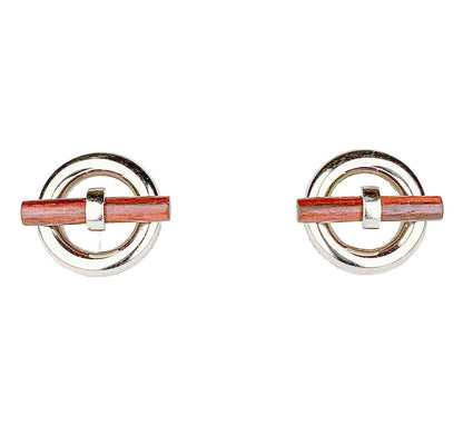 Hermes Sterling Chaine d Ancre Cufflinks