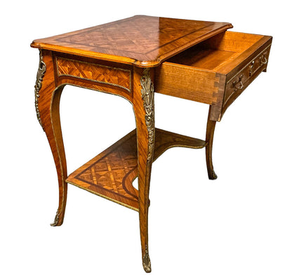 Baggio Amico Italian Louis XV Parquetry Table