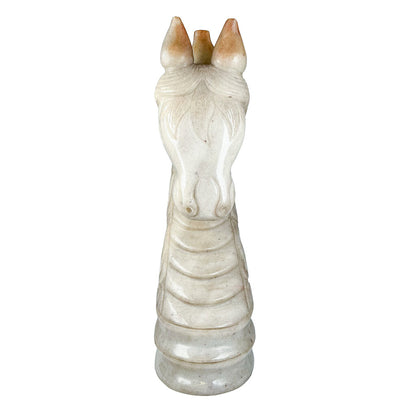 Chinese Carved Jade Imperial Horse Head 20c