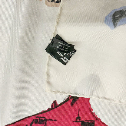 Vntg Air France Concorde Silk Scarf by Jean Boggio