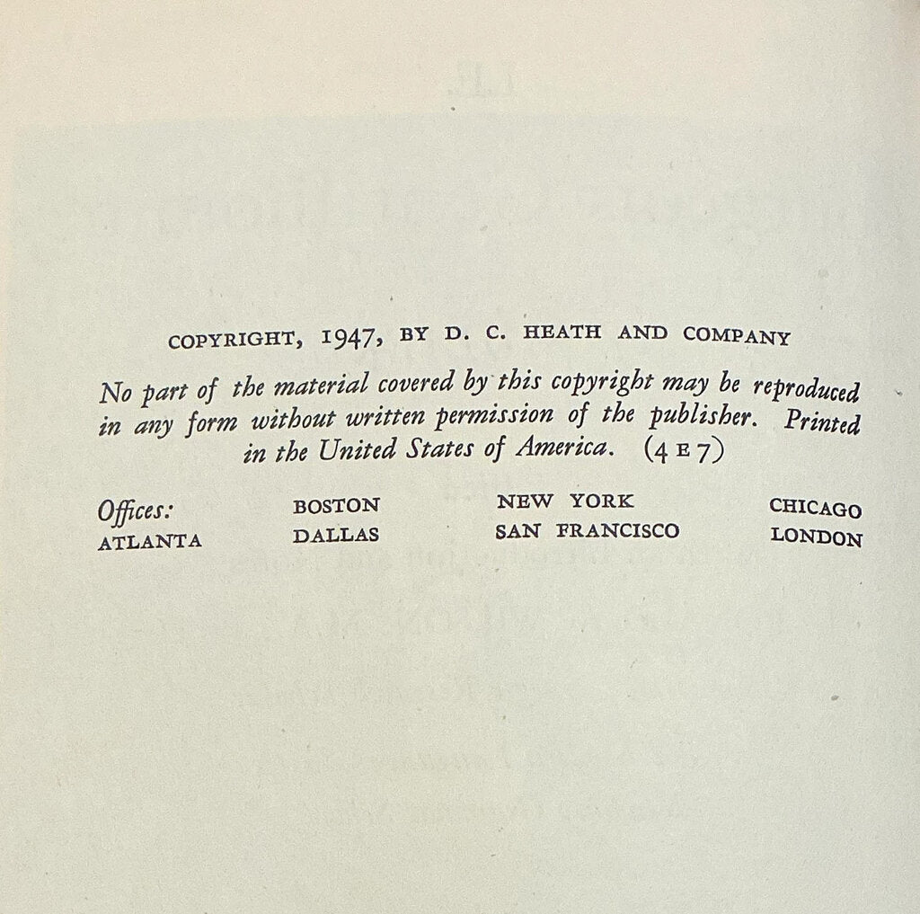 "Le Bourgeois Gentilhomme" pub 1947, DC Heath & Co