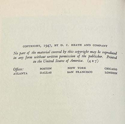 "Le Bourgeois Gentilhomme" pub 1947, DC Heath & Co