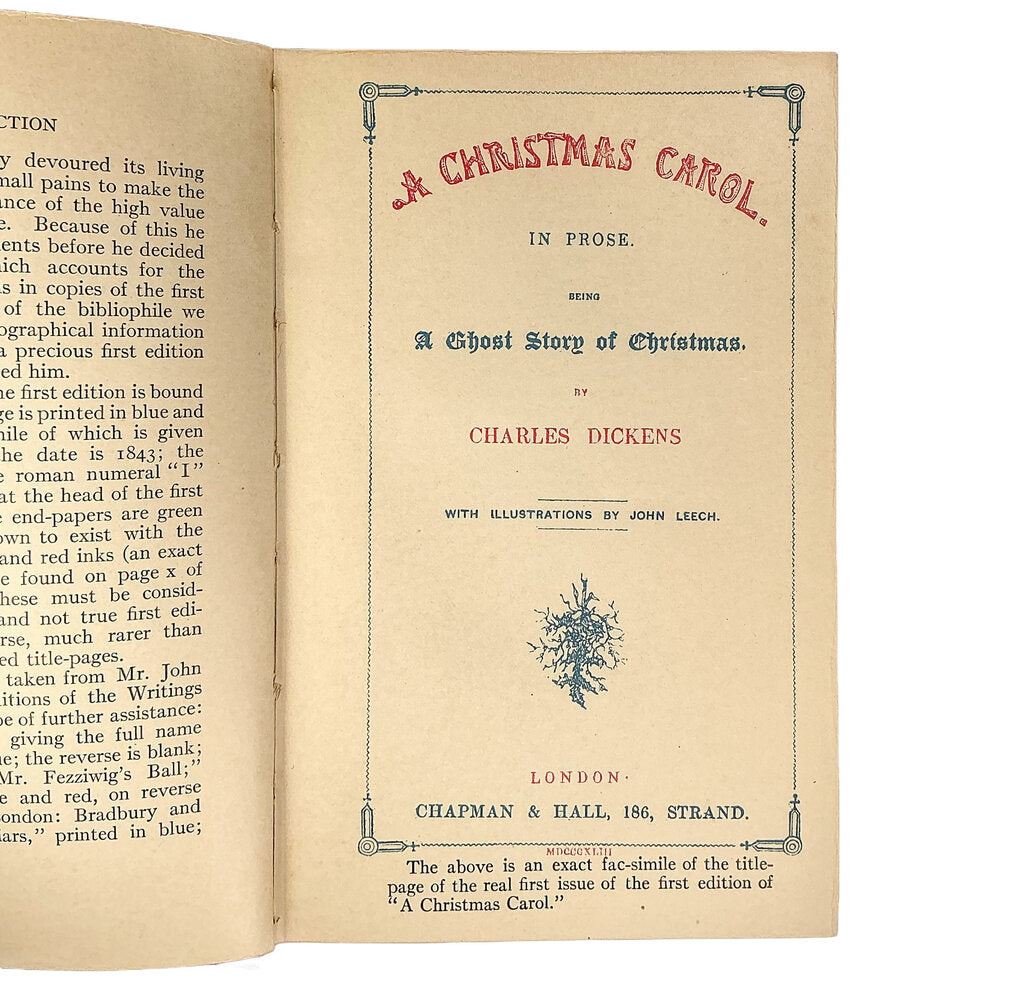"A Christmas Carol" 1914 Facsimile Edition