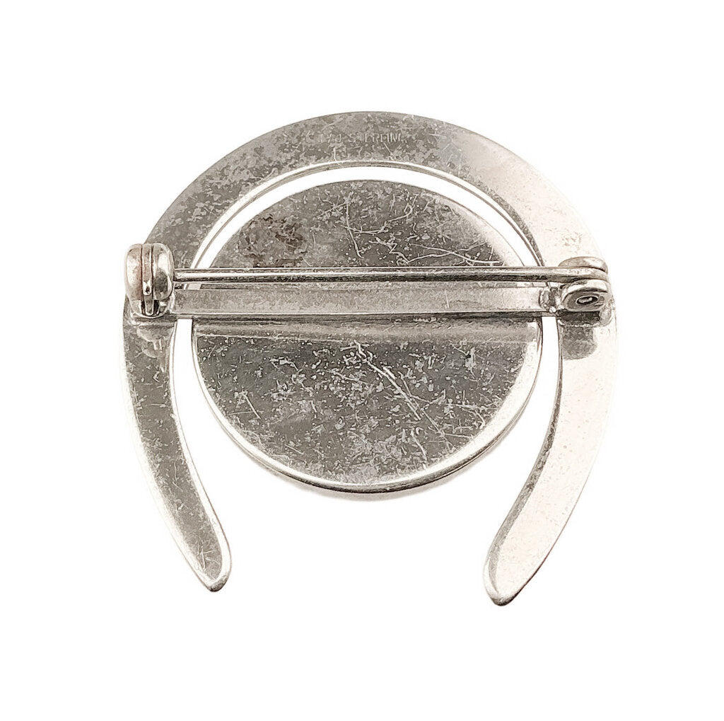 Vintage Sterling Essex Crystal Equestrian Pin