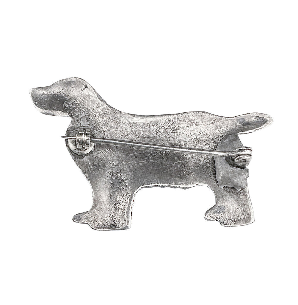 Sterling Cocker Spaniel Pin