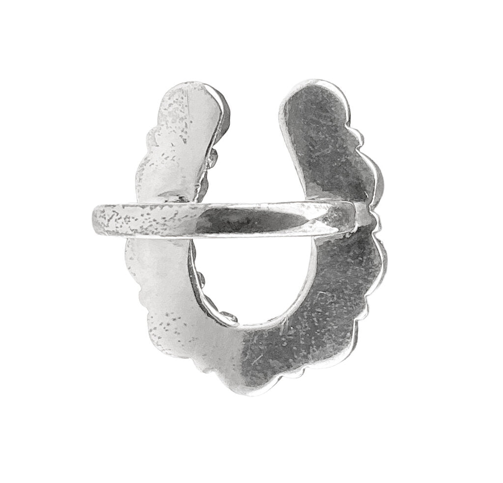Sterling & Turquoise Horseshoe Ring