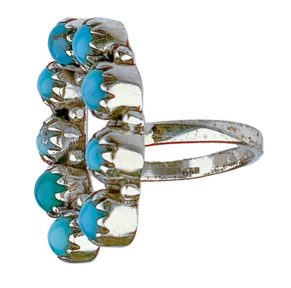 Sterling & Turquoise Horseshoe Ring