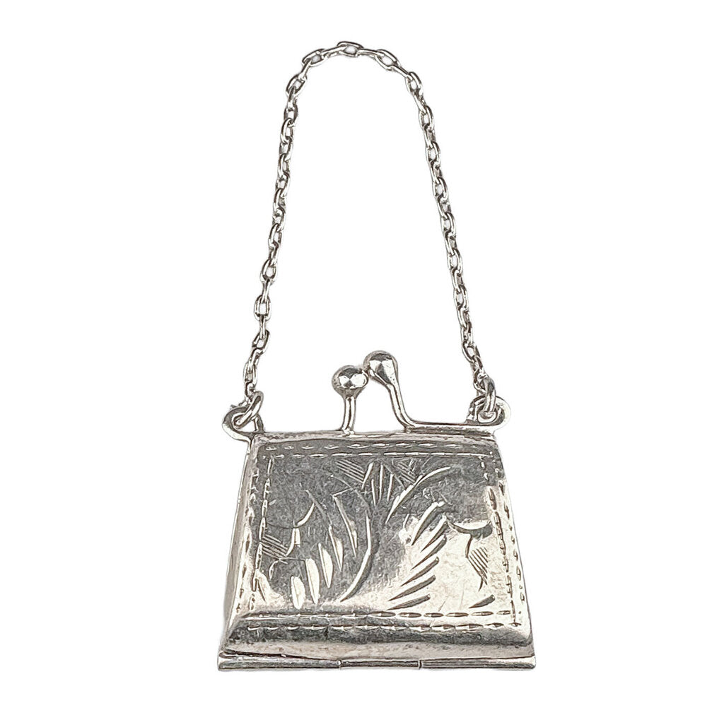 Sterling Minature Purse Charm