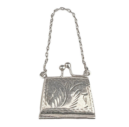 Sterling Minature Purse Charm