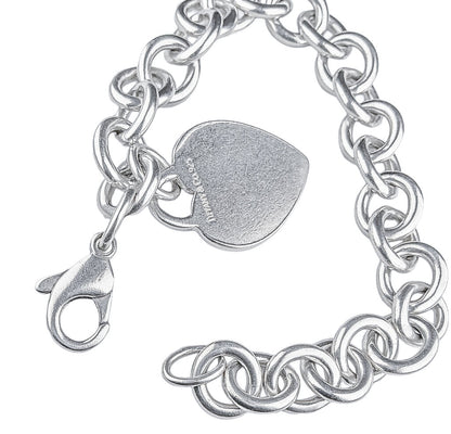 Tiffany Sterling Heart Charm Bracelet