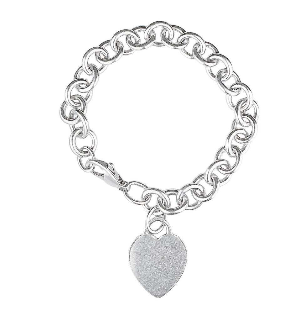 Tiffany Sterling Heart Charm Bracelet