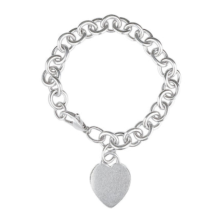 Tiffany Sterling Heart Charm Bracelet