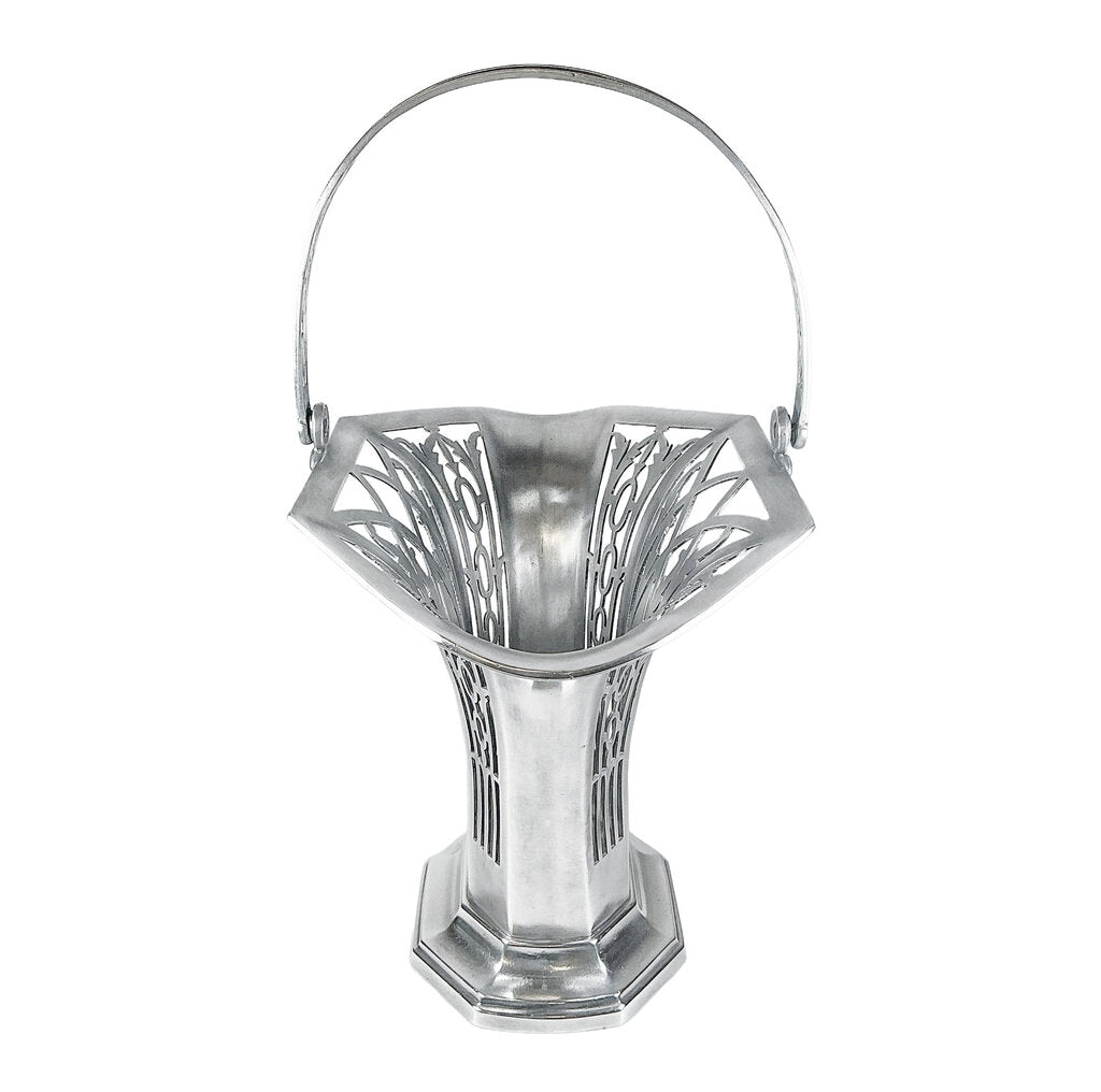 Edwardian Silver Plate Reticulated Bride's Basket
